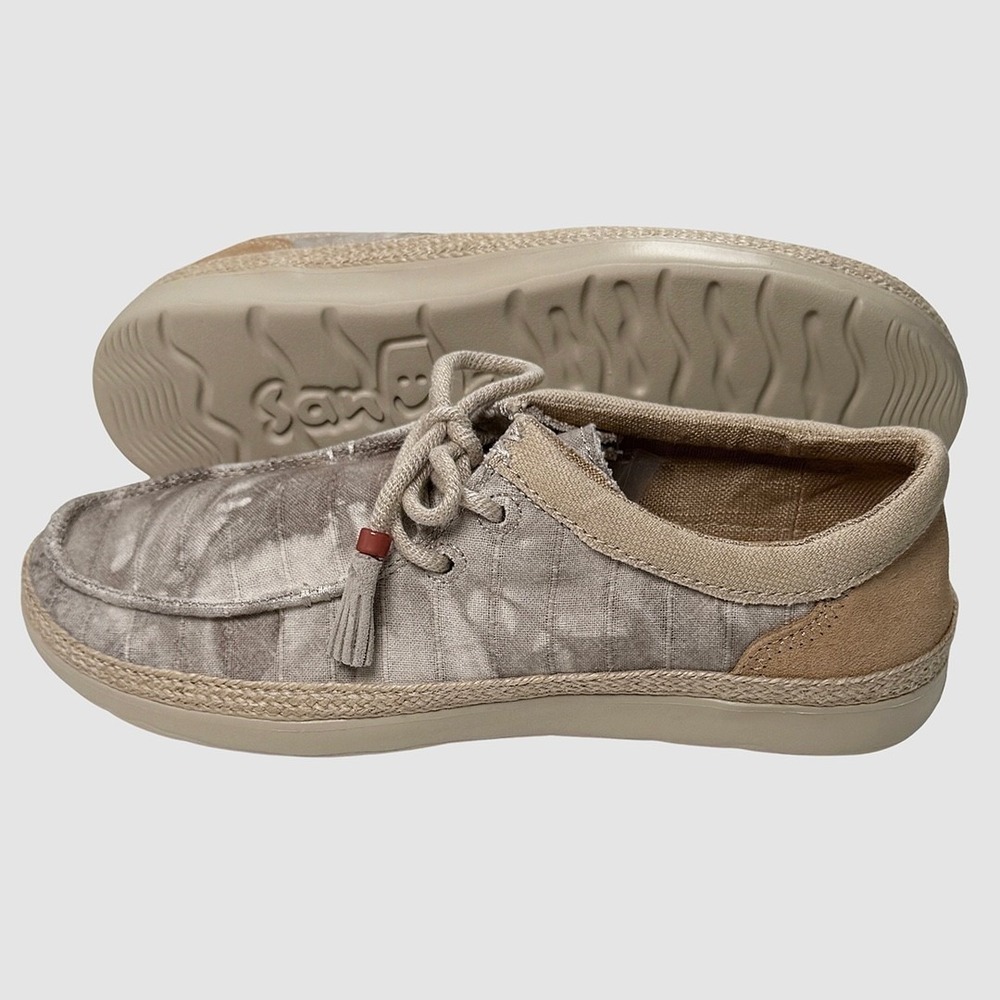 Sanuk Shaka Lite 2 SL Tie Dye Loafers / Shoes - NWT Womens 9.5 Safari #49505-J10